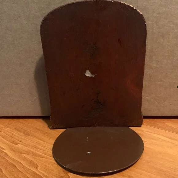 Vintage Brown 1940s Syroco Wood Horse Head Bookend Set of 2…2nd One Just Found! - Picture 5 of 16